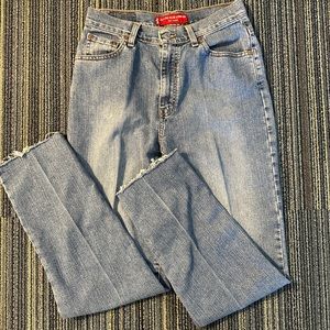 Women’s Levi’s 512 Vintage Slim Fit Tapered Leg Medium Wash Denim Jeans! 8 MIS L